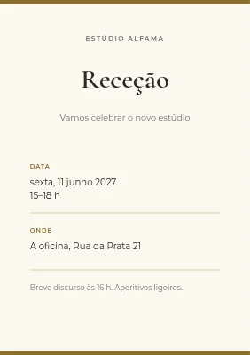 Receção do estúdio