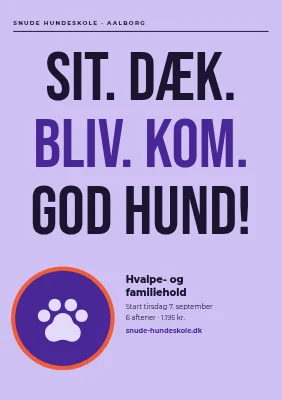 Hundeskole med hvalpehold i Aalborg
