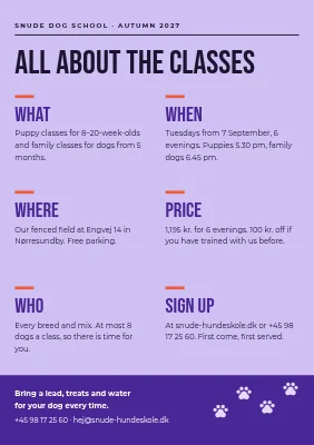 Page 2 of Dog school with puppy classes in Aalborg