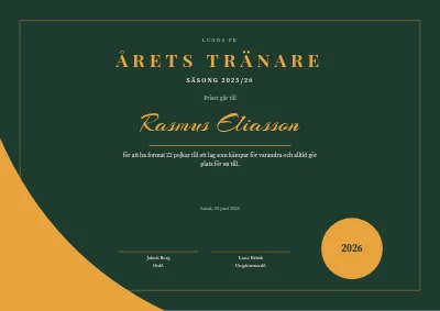 Årets tränare