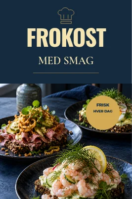 FROKOST — gadeskilt frokost