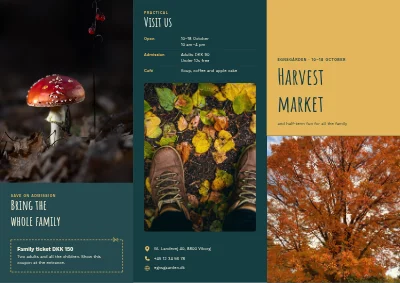 Harvest market and autumn half-term