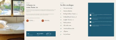 Pages 2–3 of Catalogue of holiday houses on the coast – 32 pages