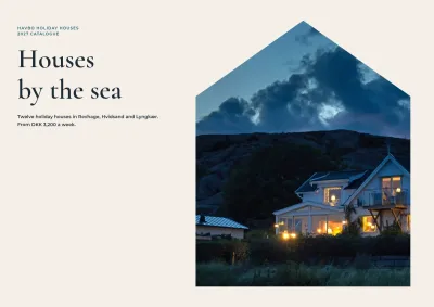 Catalogue of holiday houses on the coast – 32 pages