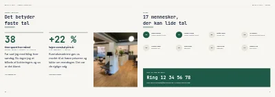 Side 10–11 af Ydelsesbrochure for revisionsfirma – 12 sider