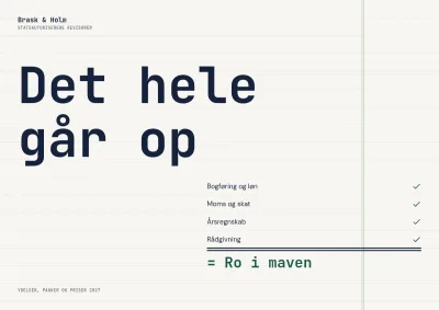 Ydelsesbrochure for revisionsfirma – 12 sider
