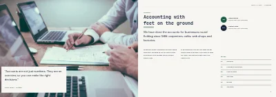 Seiten 2–3 von Services brochure for an accountancy firm – 12 pages