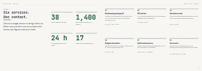 Seiten 4–5 von Services brochure for an accountancy firm – 12 pages