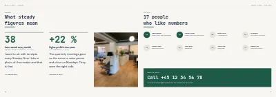 Seiten 10–11 von Services brochure for an accountancy firm – 12 pages
