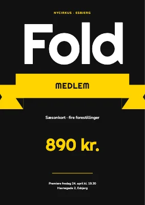 Sæsonkort — Kompagniet Fold, Esbjerg