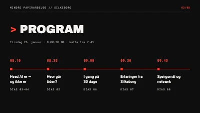 Side 2 af Mindre papirarbejde — AI-workshop for virksomheder