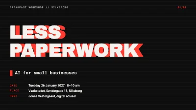Page 1 of Less paperwork — AI workshop for businesses