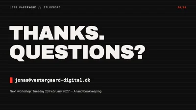 Page 8 of Less paperwork — AI workshop for businesses
