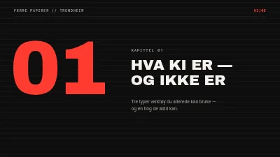 Side 3 av Mindre papirarbeid — AI-verksted for bedrifter