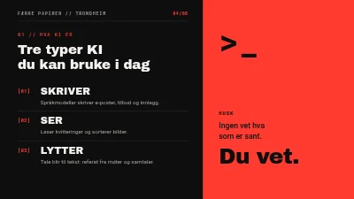 Side 4 av Mindre papirarbeid — AI-verksted for bedrifter
