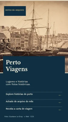 Viagens Próximas — Através do arquivo de imagens
