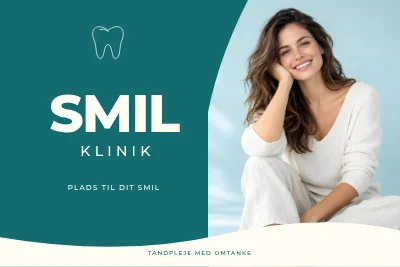 SMIL KLINIK — tandlaegeskilt
