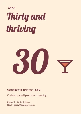 Thirty and thriving