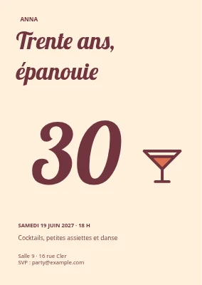 Trente ans et en pleine forme