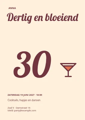 Dertig en bloeiend