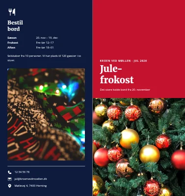 Julefrokost: menu og bestilling