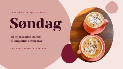 Side 1 af Produktlancering — ny kopserie