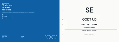 Omslag af Brillekatalog for optiker – 12 sider