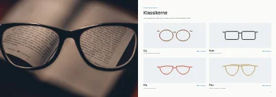 Side 4–5 af Brillekatalog for optiker – 12 sider
