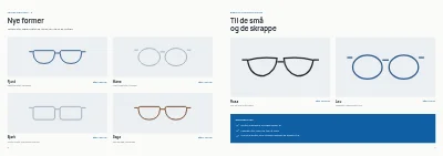 Side 6–7 af Brillekatalog for optiker – 12 sider