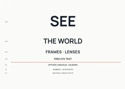 Eyewear catalogue for an optician – 12 pages