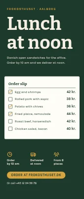 Smørrebrød roll-up — lunch at noon
