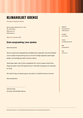 Brevpapir — klimaforening