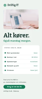 Roll-up til IT-support — alt kører