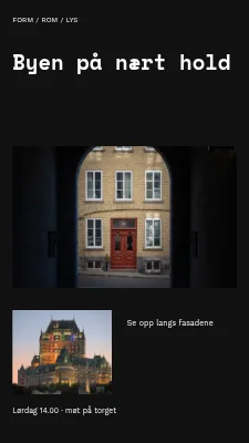 Byen på nært hold · arkitektonisk register