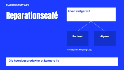 Side 1 af Reparationscafé