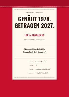 Schulaufgabe — Vintage-Mode