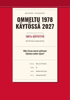 Koulutehtävä — vintage-vaatteet
