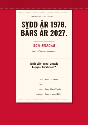 Skoluppgift — vintagekläder
