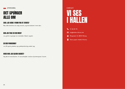 Side 30–31 af Sæsonprogram for fitnesscenter – 32 sider