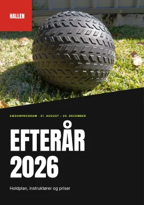 Sæsonprogram for fitnesscenter – 32 sider