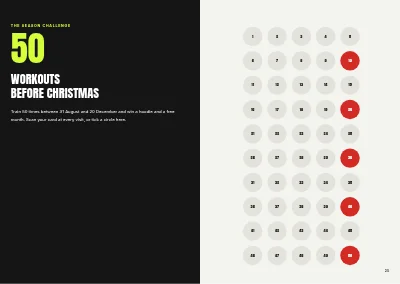 Pages 24–25 of Season programme for a fitness centre – 32 pages