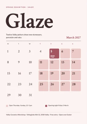 Ceramics exhibition — Glaze in Valby