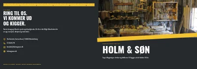 Omslag af Brochure for tømrerfirma – 12 sider