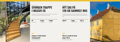 Side 8–9 af Brochure for tømrerfirma – 12 sider
