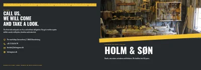 غلاف Carpentry firm brochure – 12 pages