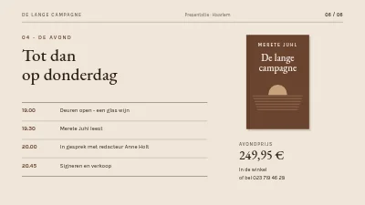 Pagina 6 van Boekpresentatie — nieuwe roman