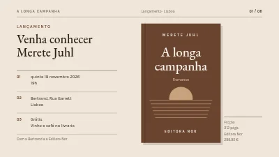 Página 1 de Lançamento de livro — novo romance