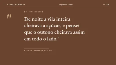 Página 5 de Lançamento de livro — novo romance