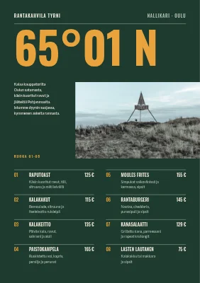 Sivu 1 – Rantakahvila Skagenissa — ruokalista