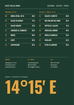 Pagina 2 di Caffè sulla spiaggia a Skagen — menu
